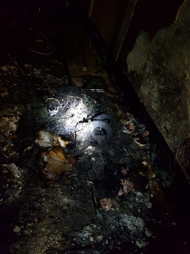 Müllbehälterbrand B1